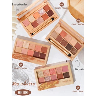 Bảng phấn mắt 10 ô Sivanna Colors Fancy Makeup Pro Eye Palette HF180 11g mịn lì dễ tán