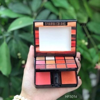 Phấn mắt, tạo khối hai tầng Sivanna Colors Hello Perfect Eyeshadow & Contour HF5016 thiết kế tiện lợi che phủ tốt
