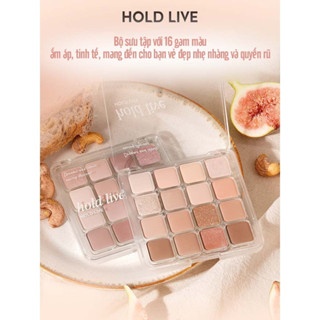 Bảng phấn mắt 16 ô HOLD LIVE Sunset Magic Eyeshadow 19.2g lấp lánh ánh nhũ lì