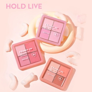 Phấn má hồng Hold live 4 ô Chance On HL707 11.5g lên màu chuẩn lâu trôi