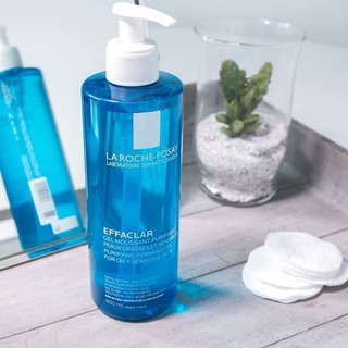 Gel rửa mặt La Roche Posay Effaclar Purifying Foaming Gel Cleanser 50/200ml/400ml cho da dầu nhạy cảm nhẹ nhàng làm sạch da