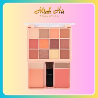 Bảng phấn mắt 12 ô Sivanna Color Hello Perfect Eyeshadow & Contour HF178 25.4g màu tự nhiên dễ dùng