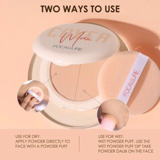 Phấn nền dạng nén Focallure FA155 #01 Light Beige 9g bổ sung vitamin C kiềm dầu