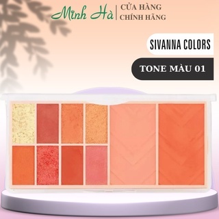 Bảng phấn mắt và má hồng Sivanna Colors Infatuated Pro Palette HF5021 10g chất phấn mịn bám màu tốt