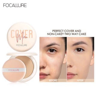 Phấn nền dạng nén Focallure FA155 #01 Light Beige 9g bổ sung vitamin C kiềm dầu