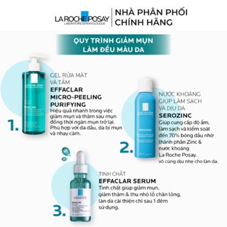 Gel rửa mặt & tắm La Roche-Posay Effaclar Micro-Peeling Purifying Gel 50ml làm sạch & giảm mụn