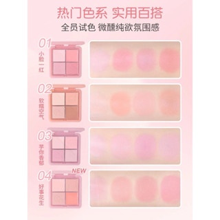 Phấn má hồng Hold live 4 ô Chance On HL707 11.5g lên màu chuẩn lâu trôi