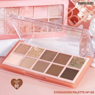 Phấn mắt Sivanna Colors Eyeshadow Palette Fox & Frog HF158 11g tông đào nhẹ nhàng