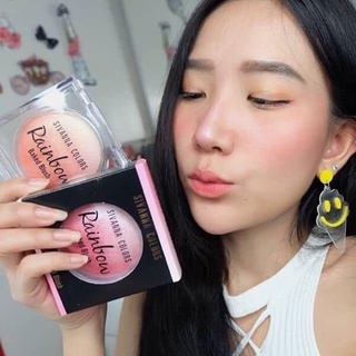 Phấn má Sivanna Color Rainbow Baked Blush HF370 12g giúp đôi má ửng hồng tự nhiên, tràn đầy sức sống