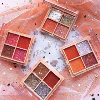 Phấn mắt Sivanna Colors In The Peach Moon & Star Mini Palette HF6040 12g tạo điểm nhấn cho đôi mắt lấp lánh ánh nhìn