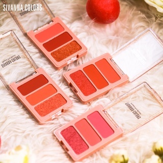 Má hồng Sivanna Colors Peach Pro Blush HF6030 4g vừa makeup cho cả má và mắt vô cùng tiện lợi