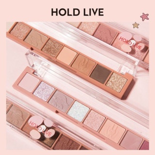 Bảng mắt 8 ô Hold Live Fingertip Star 9g thiết kế cực xinh xắn phù hợp với nhiều phong cách trang điểm khác nhau