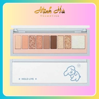 Phấn mắt Hold Live Cute Little Milk Dog 9 ô 11.4g cho đôi mắt thêm rạng rỡ thiết kế cực xinh xắn kèm theo gương tiện lợi