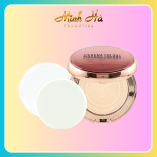 Phấn phủ dạng nén Sivanna Colors SPF 30 HF185 8.8g #01 kiềm dầu, che phủ tốt