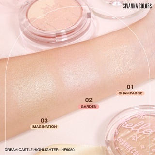 Phấn bắt sáng Sivanna Colors Dream Castle Highlighter HF5080 8g tạo điểm nhấn thu hút ánh nhìn