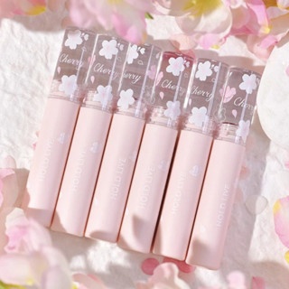 Son kem lì HOL DLIVE Flower Sakura Velvet Matte Lip Glaze 3g chất son lì không gây bết dính