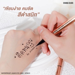 Bút kẻ mắt Sivanna Waterproof Liquid Eye Liner HF9031 0.6g dễ thao tác màu mực bám lâu