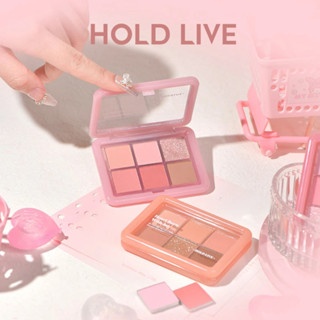 Bảng phấn mắt trang điểm 6 ô Hold Live Cloud Gauze HL708 9g chất phấn mịn mượt, lên màu chuẩn