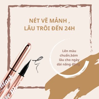 Kẻ mắt Sivanna chống trôi 24h Fine Smooth Nib HF934 1g #đen bền màu lâu trôi