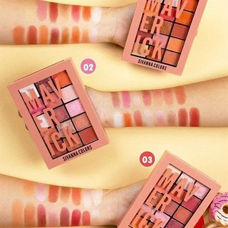 Bảng phấn mắt Sivanna Colors Maverick Eyeshadow Palette HF5026 20g lên màu chuẩn bám lâu