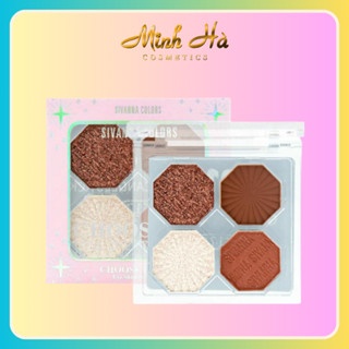 Phấn mắt Sivanna Colors Choose Happy Eye Shadow Palette HF170 8g chất phấn mịn bám lâu dễ tán