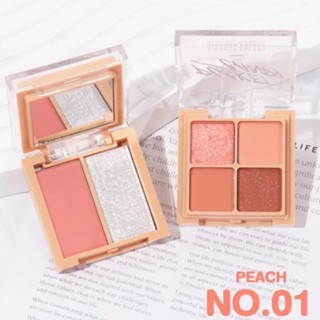 Bảng phấn mắt 4 ô Sivanna Color Pocket Candy Face Palette 9.6g chất mịn bám màu lâu trôi