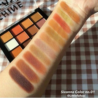 Bảng phấn mắt 12 ô Sivanna Shine Blast Fashionyeshadow Palette HF5015 30g đáp ứng mọi yêu cầu makeup