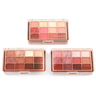 Bảng phấn mắt Sivanna Colors 12 ô Soft Blurring HF620 26.4g chất phấn mịn dễ tán