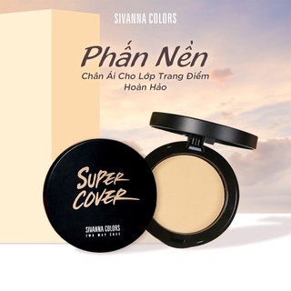 Phấn phủ Sivanna Super Cover Highest Wear Pact HF201 10g che phủ tốt lâu trôi