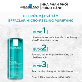 Gel rửa mặt & tắm La Roche-Posay Effaclar Micro-Peeling Purifying Gel 50ml làm sạch & giảm mụn