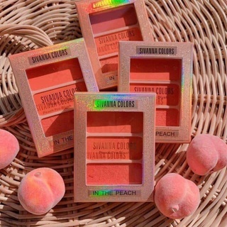 Má hồng Sivanna Colors Peach Pro Blush HF6030 4g vừa makeup cho cả má và mắt vô cùng tiện lợi