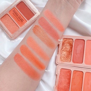 Má hồng Sivanna Colors Peach Pro Blush HF6030 4g vừa makeup cho cả má và mắt vô cùng tiện lợi