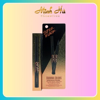 Kẻ mắt Sivanna Super Black Eyeliner HF9023 0.6g giúp đôi mắt trở nên to tròn, quyến rũ hơn