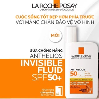 Sữa chống nắng La Roche-Posay Anthelios UVMune 400 Invisible Fluid SPF50+ 50ml vạch vàng cho da nhạy cảm