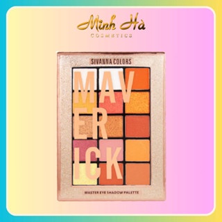 Bảng phấn mắt Sivanna Colors Maverick Eyeshadow Palette HF5026 20g lên màu chuẩn bám lâu