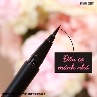 Kẻ mắt Sivanna Super Black Eyeliner HF9023 0.6g giúp đôi mắt trở nên to tròn, quyến rũ hơn