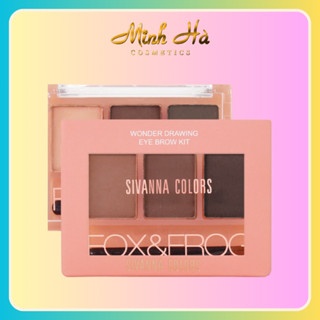 Bột tán mày Sivanna Colors Wonder Drawing Eye Brow Kit HF115 10g bám màu tốt dễ tán