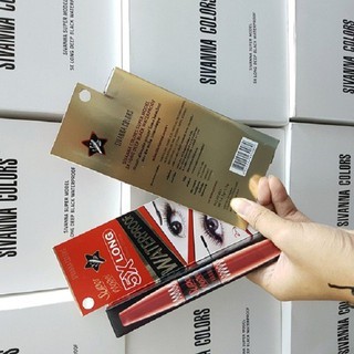 Mascara 2 đầu Sivanna Colors Super Model 5X Long Deep Black 4.5g uốn cong và làm dày, dài mi