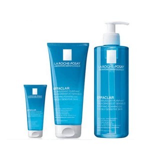 Gel rửa mặt La Roche Posay Effaclar Purifying Foaming Gel Cleanser 50/200ml/400ml cho da dầu nhạy cảm nhẹ nhàng làm sạch da