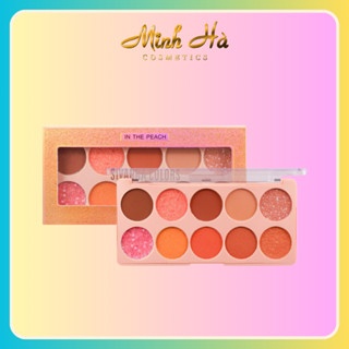 Bảng phấn mắt 10 ô Sivanna Colors Moon & Stars Face Palette HF6043 10g chất phấn mịn, dễ lên màu