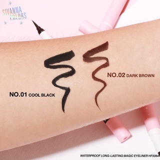 Kẻ mắt Sivanna Waterproof Long Lasting Magic Eyeliner HF5064 2g #01 bền màu chống nước