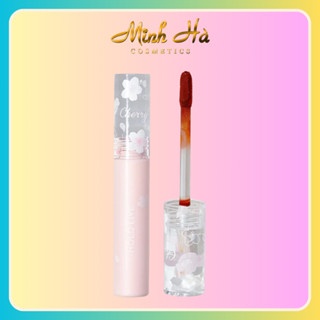 Son kem lì HOL DLIVE Flower Sakura Velvet Matte Lip Glaze 3g chất son lì không gây bết dính