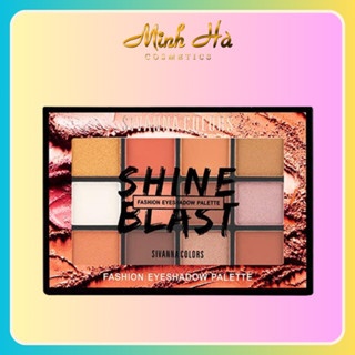 Bảng phấn mắt 12 ô Sivanna Shine Blast Fashionyeshadow Palette HF5015 30g đáp ứng mọi yêu cầu makeup