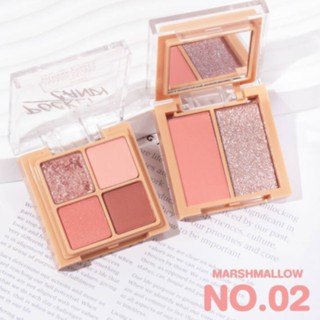 Bảng phấn mắt 4 ô Sivanna Color Pocket Candy Face Palette 9.6g chất mịn bám màu lâu trôi