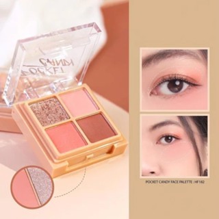 Bảng phấn mắt 4 ô Sivanna Color Pocket Candy Face Palette 9.6g chất mịn bám màu lâu trôi