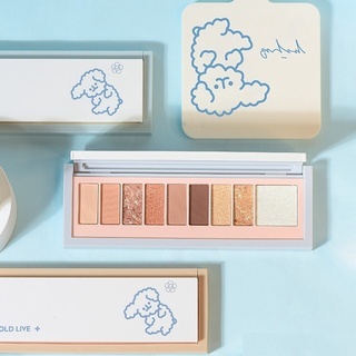 Phấn mắt Hold Live Cute Little Milk Dog 9 ô 11.4g cho đôi mắt thêm rạng rỡ thiết kế cực xinh xắn kèm theo gương tiện lợi