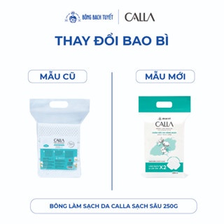 Bông tẩy trang Bông Bạch Tuyết Calla 250g chất bông mềm mịn làm sạch sâu