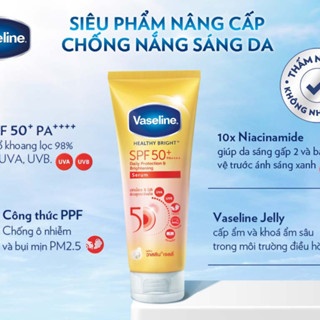 Dưỡng thể dưỡng trắng và chống nắng body Vaseline Healthy Bright 10x 50x 70x 50ml 70ml dưỡng sáng chuyên sâu giảm thâm