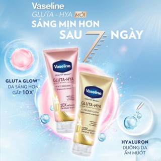 Dưỡng thể dưỡng trắng và chống nắng body Vaseline Healthy Bright 10x 50x 70x 50ml 70ml dưỡng sáng chuyên sâu giảm thâm