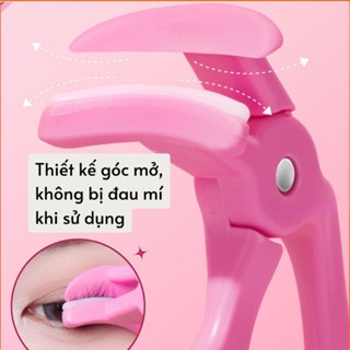 Kẹp bấm mi GECOMO #Hồng sử dụng dễ dàng làm cong mi hiệu quả